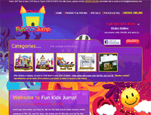 Tablet Screenshot of funkidsjump.com